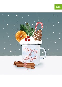 ppd Serwetki (40 szt.) &quot;Merry &amp; Bright&quot; w kolorze biało-niebieskim ze sklepu Limango Polska w kategorii Akcesoria kuchenne - zdjęcie 187515302