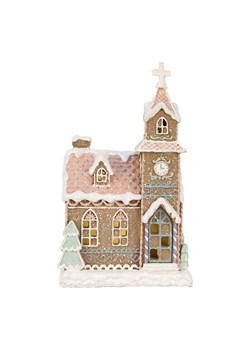 Clayre &amp; Eef Dekoracja LED w kolorze jasnobrązowym - 14 x 23 x 12 cm ze sklepu Limango Polska w kategorii Dekoracje - zdjęcie 187515544