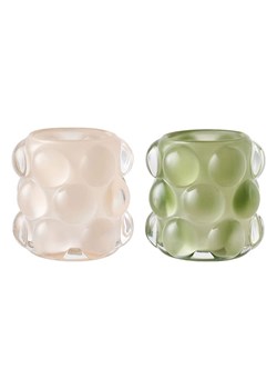 House Nordic Świeczniki (2 szt.) w kolorze zielono-beżowym - wys. 8 x Ø 8,5 cm ze sklepu Limango Polska w kategorii Świeczniki - zdjęcie 187515662