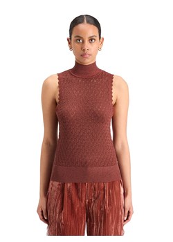 Scotch &amp; Soda Top w kolorze bordowym ze sklepu Limango Polska w kategorii Bluzki damskie - zdjęcie 187515752