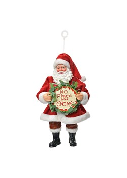 Clayre &amp; Eef Zawieszka dekoracyjna w kolorze czerwonym - wys. 17 cm ze sklepu Limango Polska w kategorii Dekoracje - zdjęcie 187515931