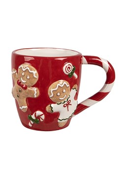 Clayre &amp; Eef Kubek w kolorze czerwonym - 325 ml ze sklepu Limango Polska w kategorii Dzbanki i zaparzacze - zdjęcie 187515992