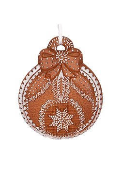 Clayre &amp; Eef Ozdoba choinkowa w kolorze jasnobrązowym - wys. 8 x Ø 10 cm ze sklepu Limango Polska w kategorii Dekoracje bożonarodzeniowe - zdjęcie 187516002