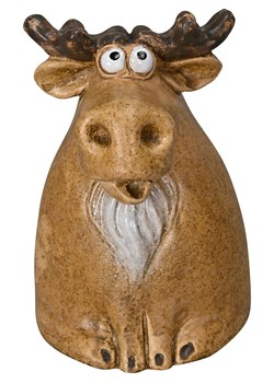 POSIWIO Figurka dekoracyjna &quot;Moose&quot; w kolorze jasnobrązowym - 10 x 15 x 12 cm ze sklepu Limango Polska w kategorii Dekoracje - zdjęcie 187516020