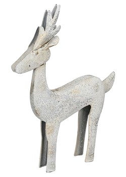 POSIWIO Figurka dekoracyjna &quot;Deer&quot; w kolorze białym - 29,5 x 41 x 6 cm ze sklepu Limango Polska w kategorii Dekoracje - zdjęcie 187516024