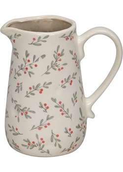 POSIWIO Dzbanek dekoracyjny &quot;Berry Branches&quot; w kolorze kremowym - wys. 18,5 cm ze sklepu Limango Polska w kategorii Dekoracje - zdjęcie 187516030