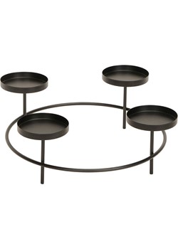 POSIWIO Świecznik w kolorze czarnym - Ø 35,5 cm ze sklepu Limango Polska w kategorii Świeczniki - zdjęcie 187516032