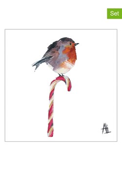 ppd Serwetki (40 szt.) &quot;Candy Cane&quot; w kolorze biało-szarym ze sklepu Limango Polska w kategorii Akcesoria kuchenne - zdjęcie 187516141