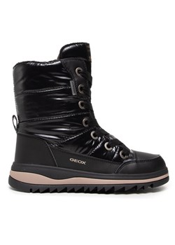 Śniegowce Geox J Adelhide G.Babx A J16EWA 0LVBC C9999 S Czarny ze sklepu eobuwie.pl w kategorii Buty zimowe dziecięce - zdjęcie 187516214