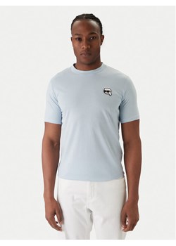 KARL LAGERFELD T-Shirt 755710 561224 Błękitny Regular Fit ze sklepu MODIVO w kategorii T-shirty męskie - zdjęcie 187516473