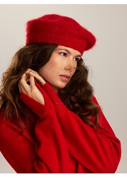 Reserved - Wełniany sweter z kołnierzem - czerwony ze sklepu Reserved w kategorii Swetry damskie - zdjęcie 187516950