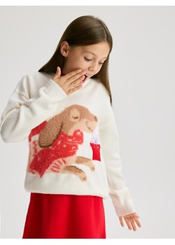 Reserved - Sweter z grającą aplikacją - wielobarwny ze sklepu Reserved w kategorii Swetry dziewczęce - zdjęcie 187517082