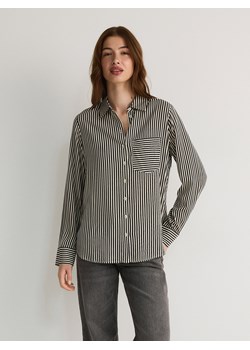 Reserved - Koszula regular z wiskozy - beżowy ze sklepu Reserved w kategorii Koszule damskie - zdjęcie 187517112