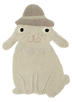 OYOY mini Dywan &quot;Hopsi Rabbit Rug&quot; w kolorze kremowym - 76 x 100 cm ze sklepu Limango Polska w kategorii Tekstylia dziecięce - zdjęcie 187517221