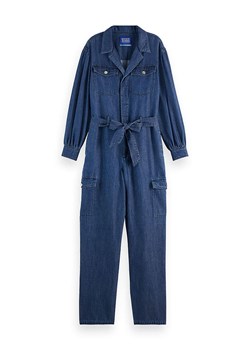 Scotch &amp; Soda Kombinezon dżinsowy w kolorze niebieskim ze sklepu Limango Polska w kategorii Kombinezony damskie - zdjęcie 187517484