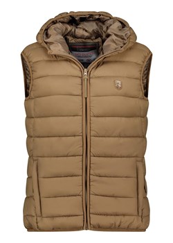 Geographical Norway Kamizelka pikowana "Vatikotal" w kolorze szarobrązowym ze sklepu Limango Polska w kategorii Kamizelki damskie - zdjęcie 187517553