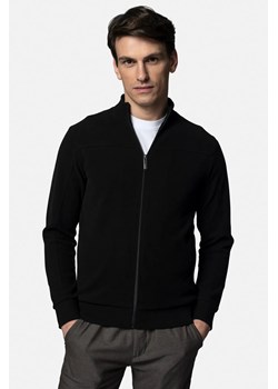 BLUZA OSANI ROZPINANY CZARNA Z BAWEŁNĄ ze sklepu Recman w kategorii Bluzy męskie - zdjęcie 187518011