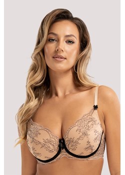 Unikat Atina biustonosz usztywniany stabilne podtrzymanie beż-czarny ze sklepu kontri.pl w kategorii Biustonosze - zdjęcie 187518520