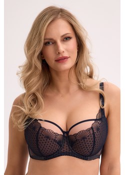 Gaia 1323 Veda biustonosz półusztywniany z koronką granatowy ze sklepu kontri.pl w kategorii Biustonosze - zdjęcie 187518523