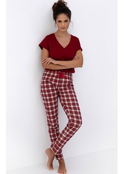 Sensis bawełniana piżama damska Alivia, Kolor bordowy, Rozmiar S, SENSIS ze sklepu Primodo w kategorii Piżamy damskie - zdjęcie 187520070