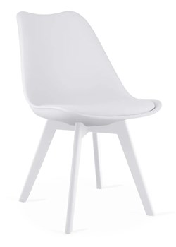 Białe stylowe krzesło B5-W06 ze sklepu Edinos.pl w kategorii Krzesła - zdjęcie 187520641