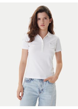 Guess Jeans Polo W5GP73 KCYR1 Biały Regular Fit ze sklepu MODIVO w kategorii Bluzki damskie - zdjęcie 187521422