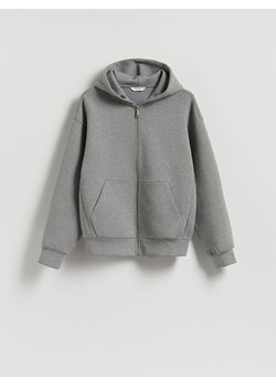 Reserved - Gładka bluza z kapturem - jasnoszary ze sklepu Reserved w kategorii Bluzy męskie - zdjęcie 187521700