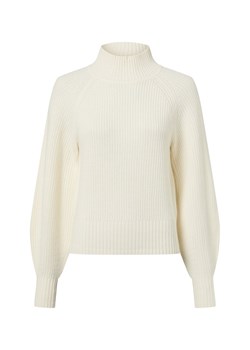 HUGO Damski sweter z dzianiny z wełną i kaszmirem - Sorellasio Kobiety écru jednolity ze sklepu vangraaf w kategorii Swetry damskie - zdjęcie 187521724