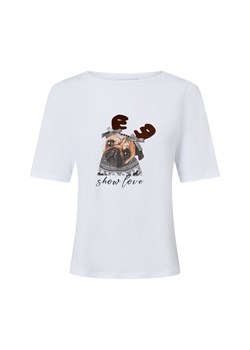 More & More Koszulka damska Kobiety Bawełna biały jednolity ze sklepu vangraaf w kategorii Bluzki damskie - zdjęcie 187521750