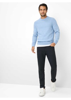 BRAX Męskie spodnie materiałowe - Chuck Mężczyźni Bawełna granatowy jednolity ze sklepu vangraaf w kategorii Spodnie męskie - zdjęcie 187521761