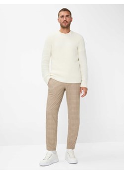 BRAX Męskie spodnie flanelowe - Phil K Mężczyźni Sztuczne włókno taupe w kratkę ze sklepu vangraaf w kategorii Spodnie męskie - zdjęcie 187521773