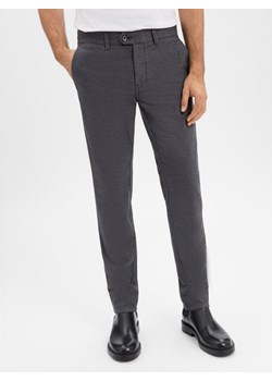 Finshley & Harding Męskie spodnie materiałowe - Dylan Mężczyźni antracytowy marmurkowy ze sklepu vangraaf w kategorii Spodnie męskie - zdjęcie 187521782