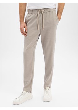 Only&Sons Męskie spodnie materiałowe - ONSLinus Mężczyźni Sztuczne włókno kitt marmurkowy ze sklepu vangraaf w kategorii Spodnie męskie - zdjęcie 187521801