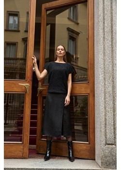 Spódnica midi czarna ze sklepu Moodo.pl w kategorii Spódnice - zdjęcie 187521811