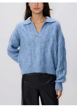 Reserved - Sweter z kołnierzykiem - jasnoniebieski ze sklepu Reserved w kategorii Swetry damskie - zdjęcie 187522492
