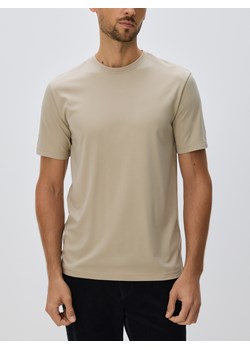 Reserved - T-shirt regular z wiskozą - beżowy ze sklepu Reserved w kategorii T-shirty męskie - zdjęcie 187522590