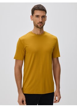 Reserved - T-shirt regular z wiskozą - bursztynowy ze sklepu Reserved w kategorii T-shirty męskie - zdjęcie 187522594