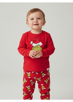 Sinsay - Bawełniana piżama dwuczęściowa z nadrukiem Grinch - czerwony ze sklepu Sinsay w kategorii Piżamy dziecięce - zdjęcie 187523373