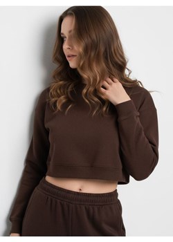 Sinsay - Bluza crewneck regular - brązowy ze sklepu Sinsay w kategorii Bluzy damskie - zdjęcie 187523390