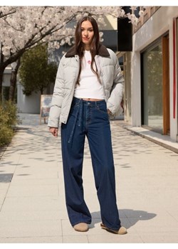 Sinsay - Koszulka z długimi rękawami - kremowy ze sklepu Sinsay w kategorii Bluzki damskie - zdjęcie 187523451