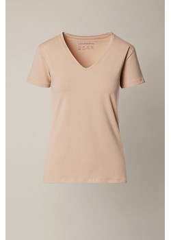 Koszulka Damska z Bawełną Beżowa Cesare ze sklepu Lancerto S.A. w kategorii Bluzki damskie - zdjęcie 187524051