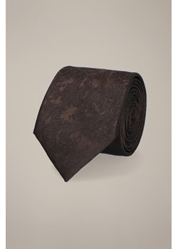 Krawat Brązowy Wzór Roślinny ze sklepu Lancerto S.A. w kategorii Krawaty - zdjęcie 187524053
