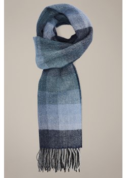 Szal Wełniany Granatowy w Kratę ze sklepu Lancerto S.A. w kategorii Dodatki męskie - zdjęcie 187524062