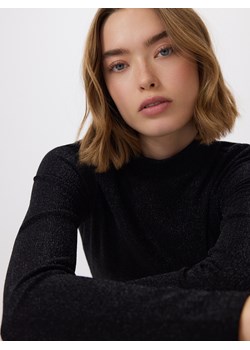 Reserved - Błyszczący golf - czarny ze sklepu Reserved w kategorii Bluzki damskie - zdjęcie 187524084