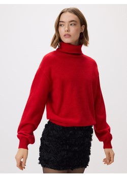 Reserved - Sweter z golfem - czerwony ze sklepu Reserved w kategorii Swetry damskie - zdjęcie 187524201