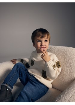 Reserved - Wzorzysty sweter - złamana biel ze sklepu Reserved w kategorii Swetry chłopięce - zdjęcie 187524280