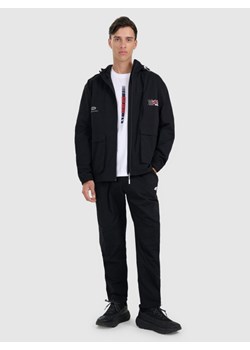 Męskie spodnie casual 4F 4FRAW25TTROM1612 - czarne ze sklepu Sportstylestory.com w kategorii Spodnie męskie - zdjęcie 187524540