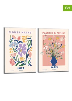 Orangewallz Druki artystyczne (2 szt.) &quot;Plantes &amp; Fleurs&quot; w ramce ze sklepu Limango Polska w kategorii Obrazy - zdjęcie 187525063
