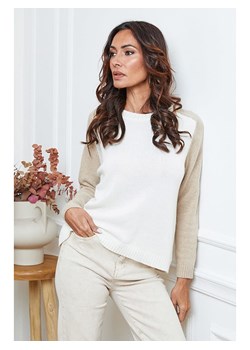 So Cachemire Sweter &quot;Kaleis&quot; w kolorze beżowo-kremowym ze sklepu Limango Polska w kategorii Swetry damskie - zdjęcie 187525292