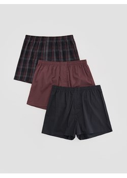 Reserved - 3 pack bokserek Loose - bordowy ze sklepu Reserved w kategorii Majtki męskie - zdjęcie 187525614